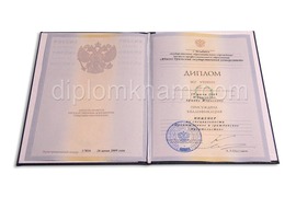 Диплом специалиста с 2004 по 2009 годы